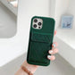 Elegante IPhone Case in Lederoptik mit Kartentasche