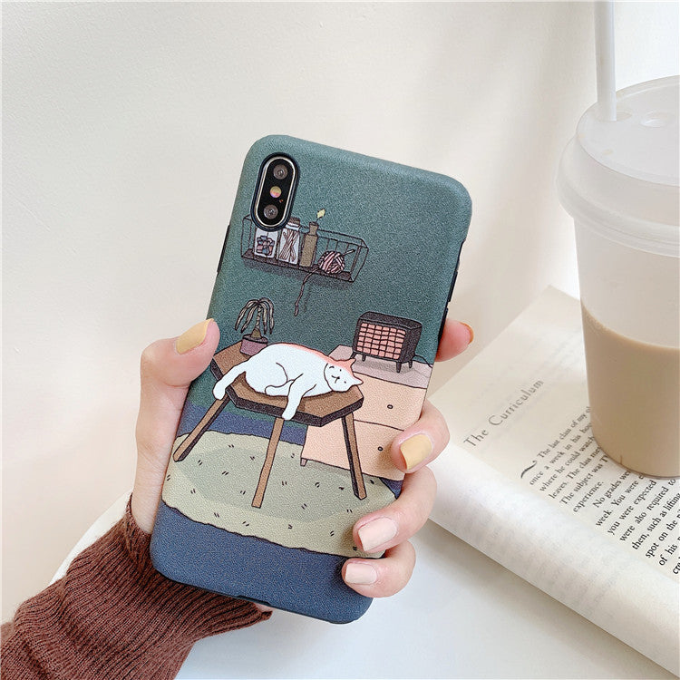 Cat Cartoon IPhone Case