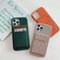 Elegante IPhone Case in Lederoptik mit Kartentasche