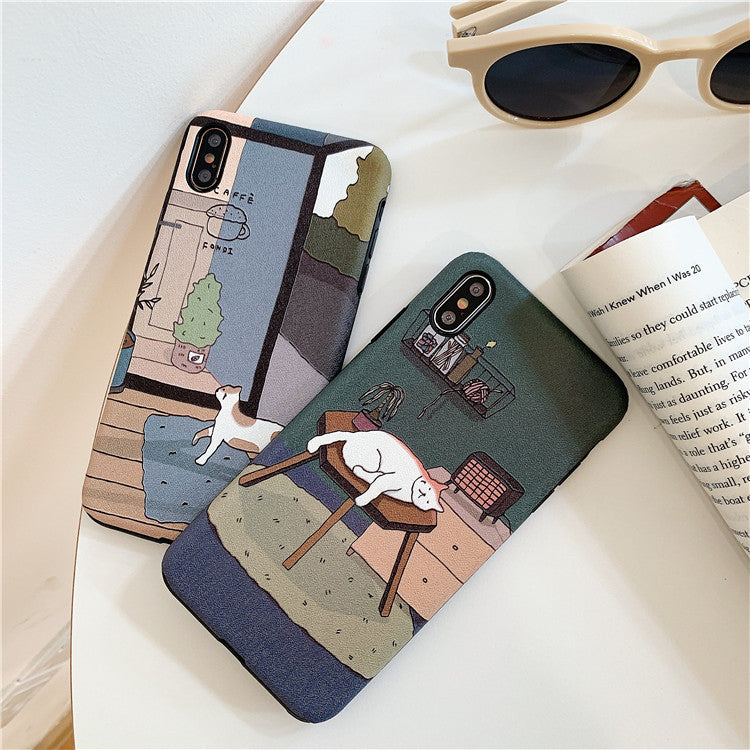 Cat Cartoon IPhone Case