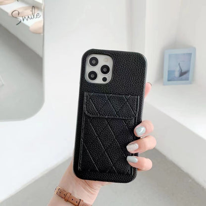 Elegante IPhone Case in Lederoptik mit Kartentasche